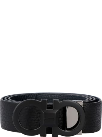 Salvatore Ferragamo Gancini Reversible Leather Belt