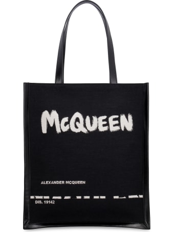 Alexander McQueen Logo Detail Tote Bag