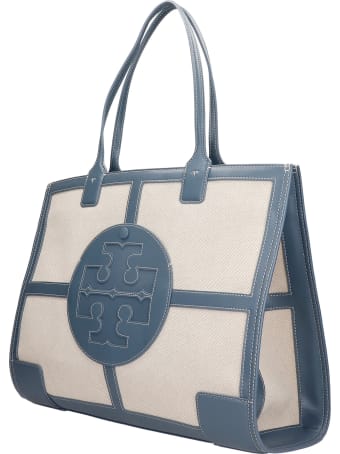 Tory Burch Tote In Beige Canvas