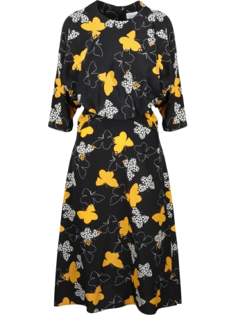 RED Valentino Butterflies Midi Dress