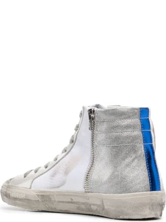 Golden Goose Woman White And Fuchsia Slide Sneakers