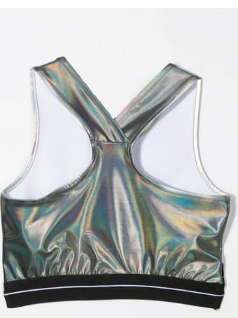 MSGM Metallic Top With Logo