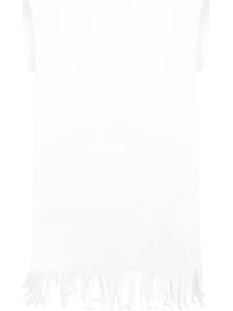MSGM White Dress For Girl With Colorful Print