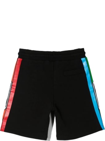 GCDS Black Cotton Shorts