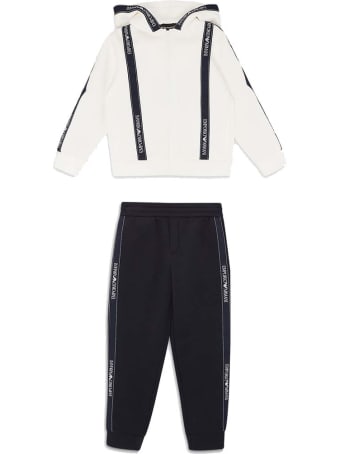 Emporio Armani Emporio Armani Tuta Bianca Bambino