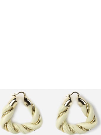 Bottega Veneta Nappa & Silver Earrings