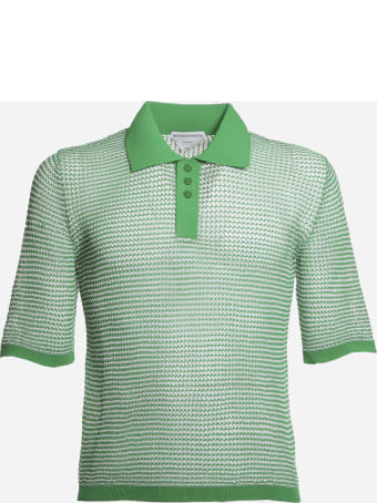 Bottega Veneta Loose Weave Polo Made Of Cotton