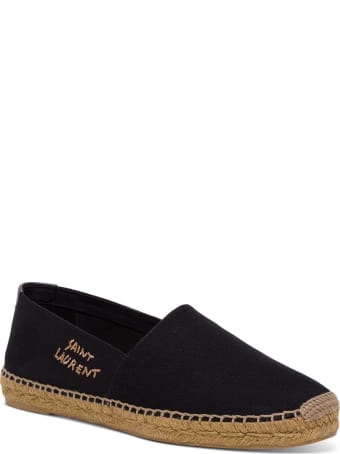 Saint Laurent Canvas Espadrilles With Side Logo