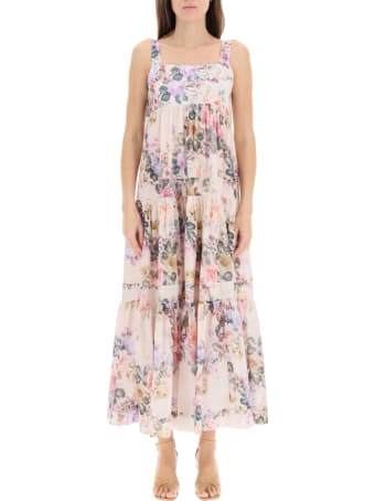 Zimmermann Brigthon Dress In Floral Cotton