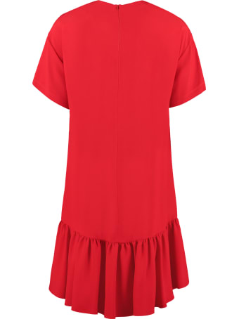 RED Valentino Ruffled Crepe Mini Dress