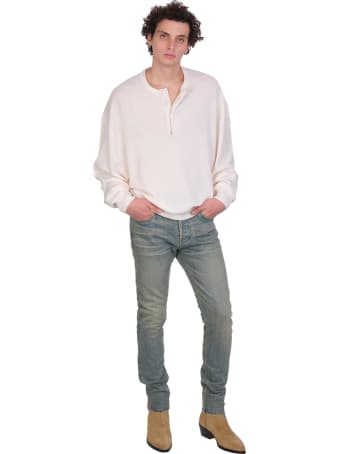 FEAROFGODZEGNA Jeans In Beige Denim