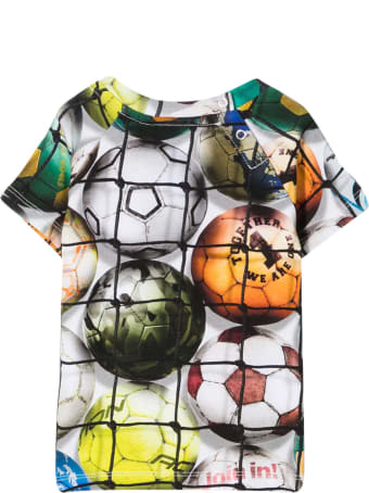 Molo White T-shirt With Multicolor Print