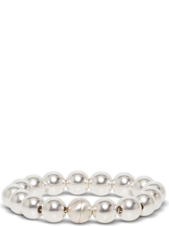 Jil Sander Silver Pearl Bracelet