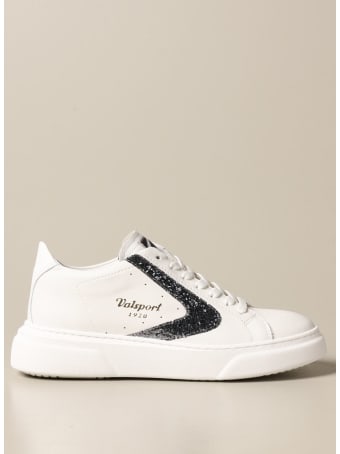 Valsport Shoes Tournament Up Valsport Sneakers In Leather With Glitter Detail