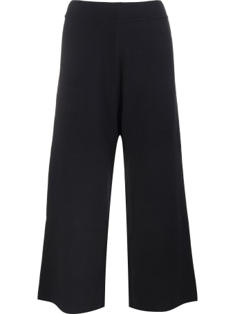 Fedeli Woman Crop Trousers In Black Wool