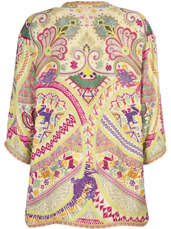 Etro Naïf Print Silk Jersey Jacket Alicudi