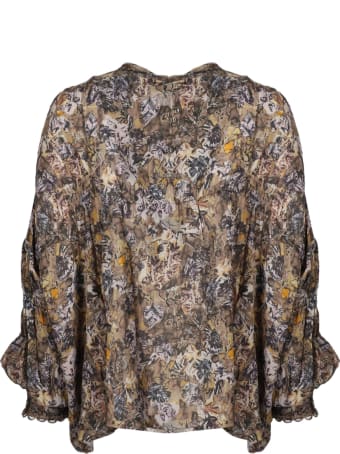 IRO Chiffon Draped Top