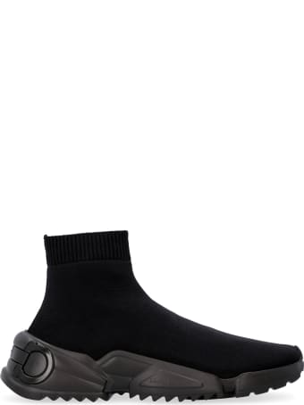 Salvatore Ferragamo Raquel Knitted Sock-style Sneakers