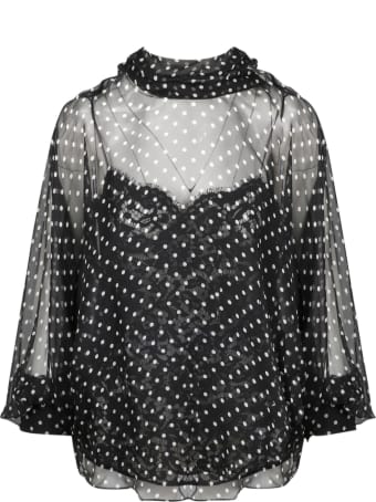 Valentino Top In Printed Chiffon