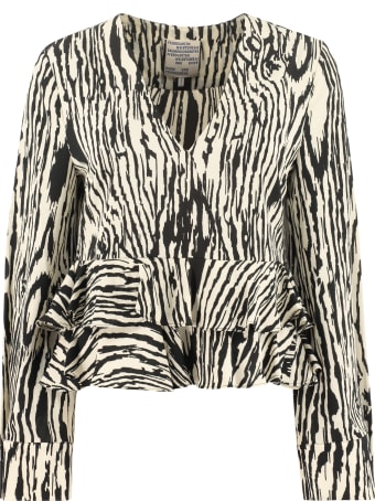 Baum und Pferdgarten Maloua Printed Frill Blouse