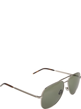 Saint Laurent Green Aviator Sunglasses