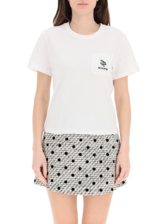 RED Valentino T-shirt With Clover Embroidery
