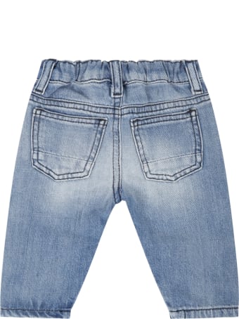Armani Collezioni Denim Jeans For Babyboy With Logo