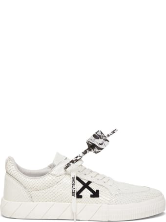 Off-White Low Vulcanized Sneakers In White Leather