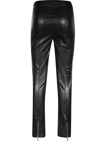 Armani Collezioni Armani Exchange Leggings In Ecopelle Nero Donna