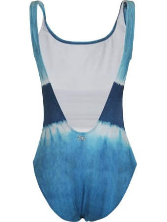 Alberta Ferretti Rear Logo Plaque Slim Swimsuit