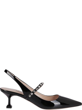 Miu Miu Black Patent-leather Pumps