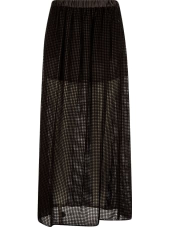 Emporio Armani Perforated Ribbed Skirt