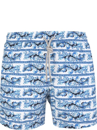 Capri Code Blue And Light Blue Vietri Sul Mare Swimsuit