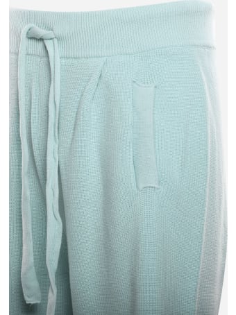Laneus Knitted Bermuda Shorts With Fringed Hem
