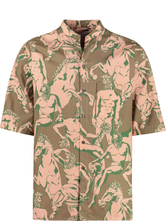 Salvatore Ferragamo Short Sleeve Cotton Shirt