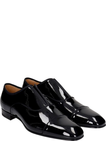 Christian Louboutin Alpha Male Loafers In Black Patent Leather