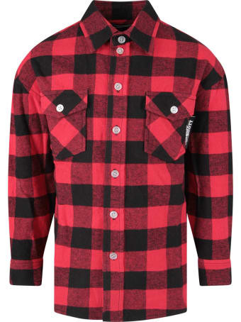 Jeremy Scott Black And Red Shirt For Boy With Colorful Logo
