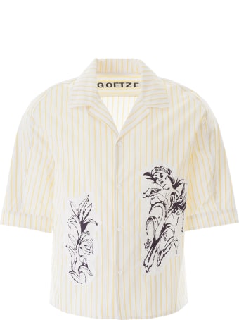 Goetze Striped Ted Shirt With Patch