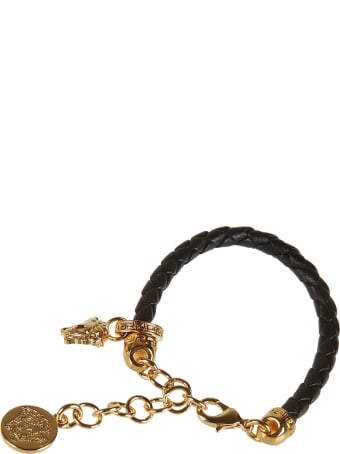 Versace Medusa Head Pendant Woven Bracelet