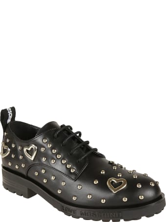Love Moschino Studded Lace-up Shoes