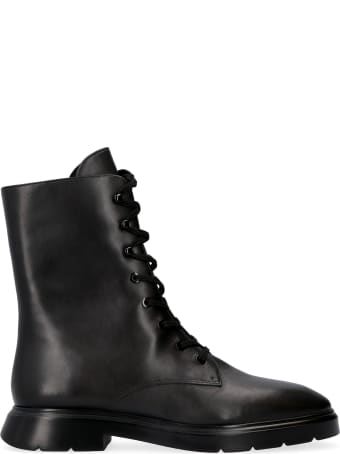 Stuart Weitzman Mckenzee Leather Combat Boots