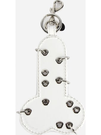 J.W. Anderson Leather Keychain With Studs