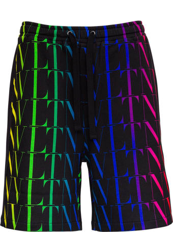 Valentino Vltn Multicolor Jersey Bermuda