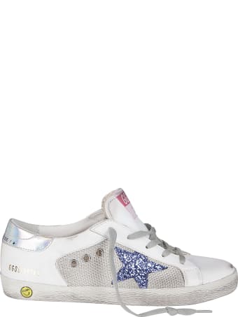Golden Goose White Leather Super-star Sneakers
