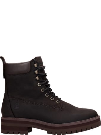 Timberland Courma Guy Combat Boots In Brown Leather