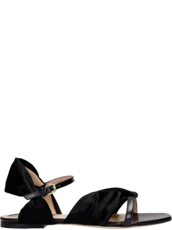 Elie Saab Flats In Black Satin