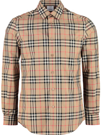 Burberry Checked Cotton Shirt