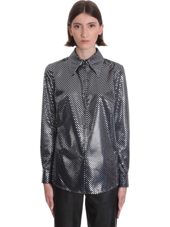 Magda Butrym Blouse Shirt In Blue Polyester