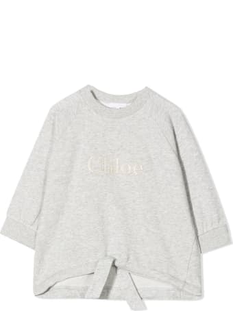 Chloé Grey Cotton Blend Sweatshirt