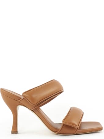 Gia X Pernille Teisbaek Brown Leather Mules Sandals